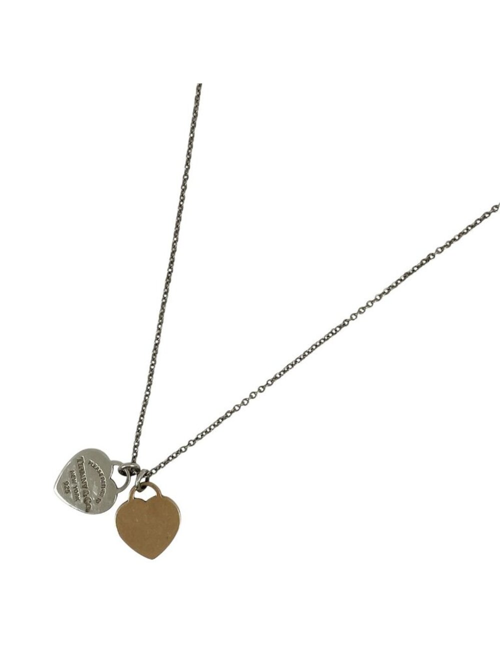 Tiffany & Co Necklace Return to Tiffany Double Heart 925 Sterling Silver Metal